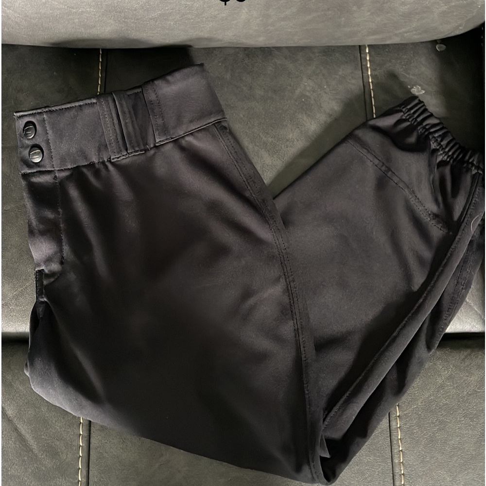 Large softball pants. Black.